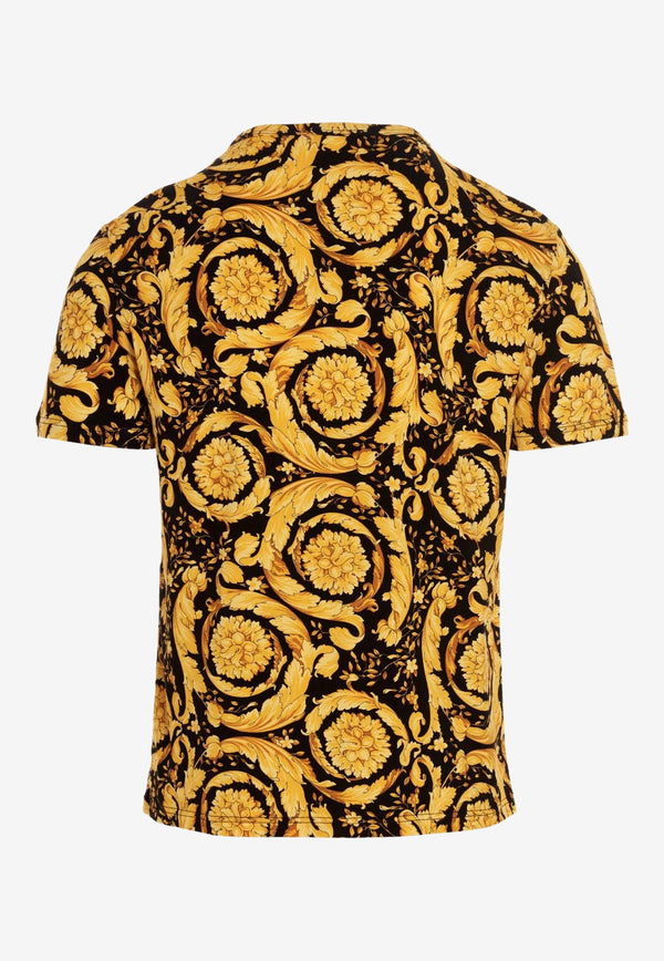 Versace Barocco Print Undershirt Yellow 1000959 1A00515 5B000