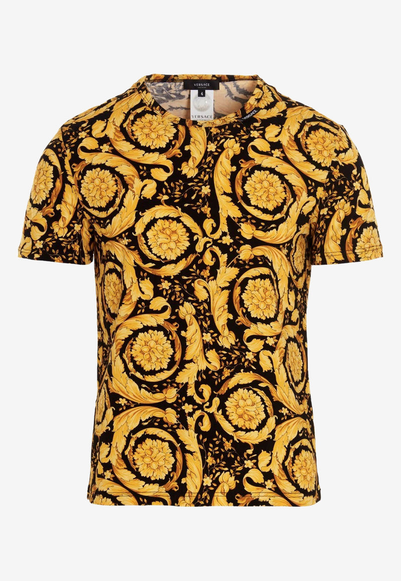 Versace Barocco Print Undershirt Yellow 1000959 1A00515 5B000