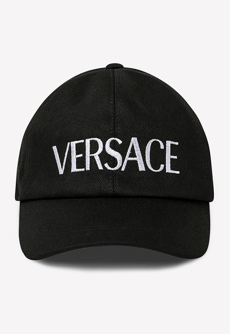 Versace Greca Logo Baseball Cap Black 1001590 1A02570 1B000