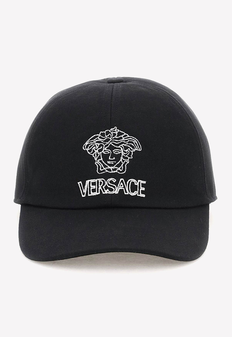 Versace Medusa Embroidery Baseball Cap 1001590 1A04455 2B020 Black