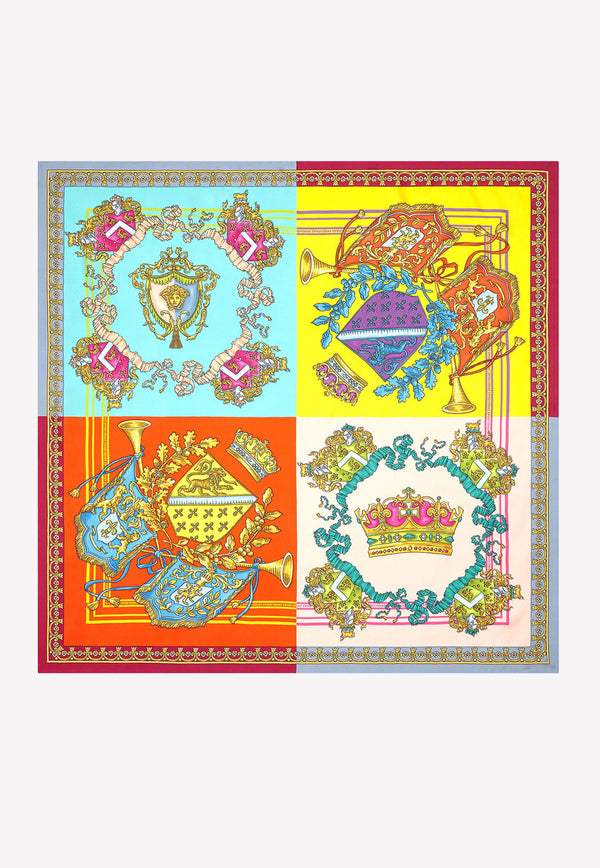 Versace Royal Rebellion Print Twill Scarf Multicolor 1001600 1A03854 5X000