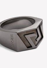 Versace La Greca Silver Ring Silver 1002559 1A00620 3J080