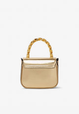 Versace La Medusa Mini Bag in Calf Leather Gold 1003016 1A02259 1X00V
