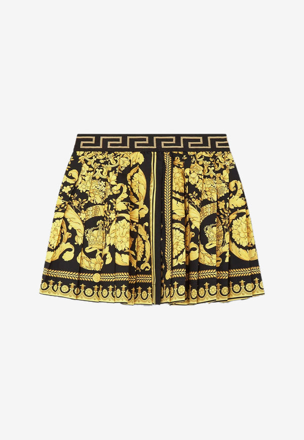 Versace Kids Baby Girls Barocco Pleated Skirt Gold 1003524 1A02452 5B000