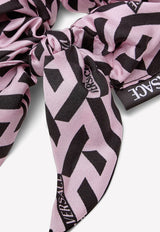 Versace Greca Detail Hair Scrunchie 1003722 1A02557 5P210 Pink