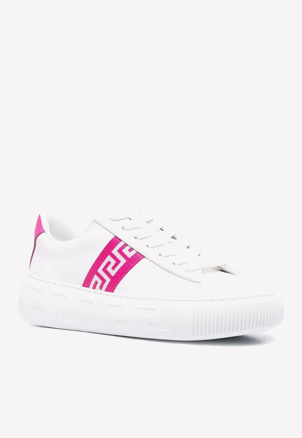 Versace Greca Low-top Sneakers 1004184 1A00775 2W090 White