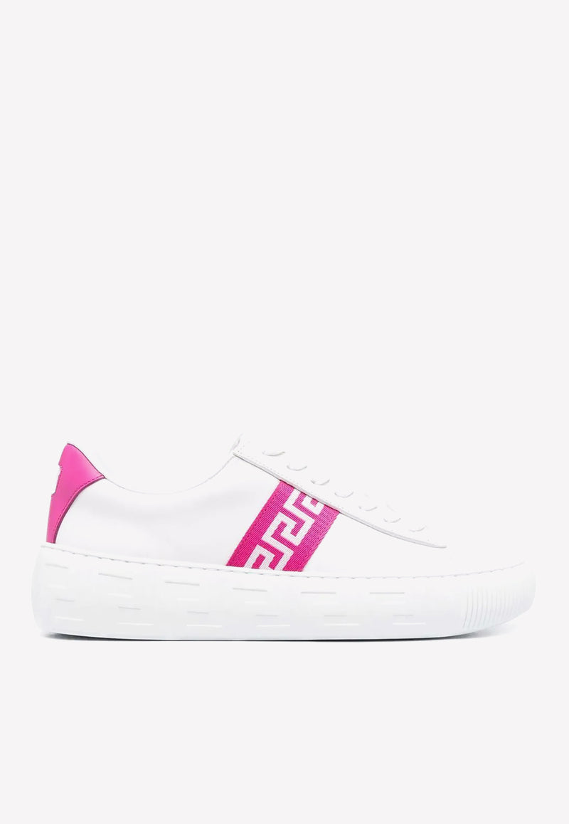 Versace Greca Low-top Sneakers 1004184 1A00775 2W090 White