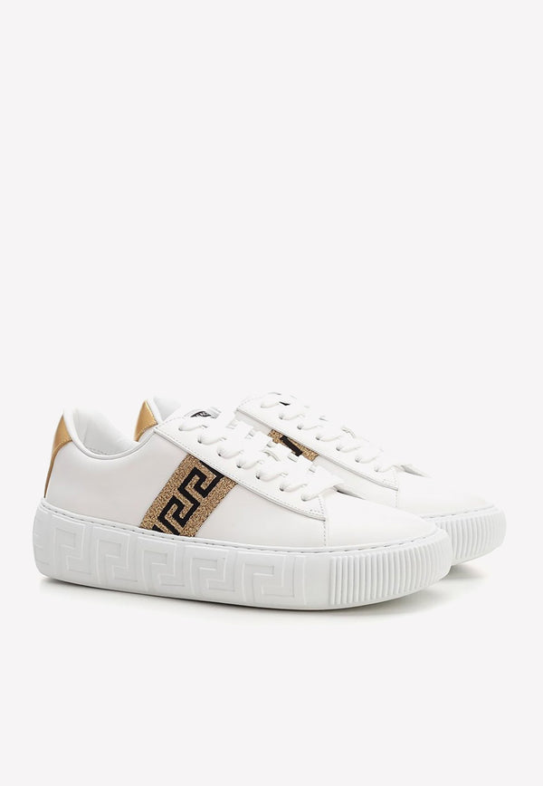 Versace Greca Low-top Sneakers 1004184 1A01759 2W110 White