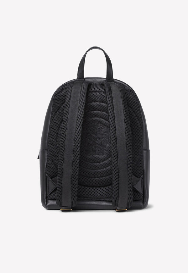 Versace Medusa Biggie Backpack in Calf Leather 1005331 1A03190 1B00V Black