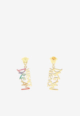 Versace Crystal Embellished Dream Earrings Multicolor 1005542 1A00621 4J060