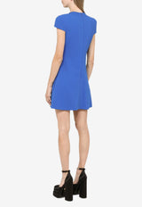 Versace Cut-Out Mini Dress  10059211A00701/L Blue