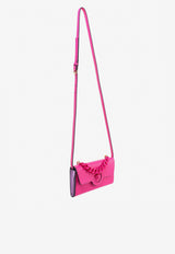 Versace La Medusa Leather Chain Crossbody Bag Pink 1006107 DVIT2T 1P66V