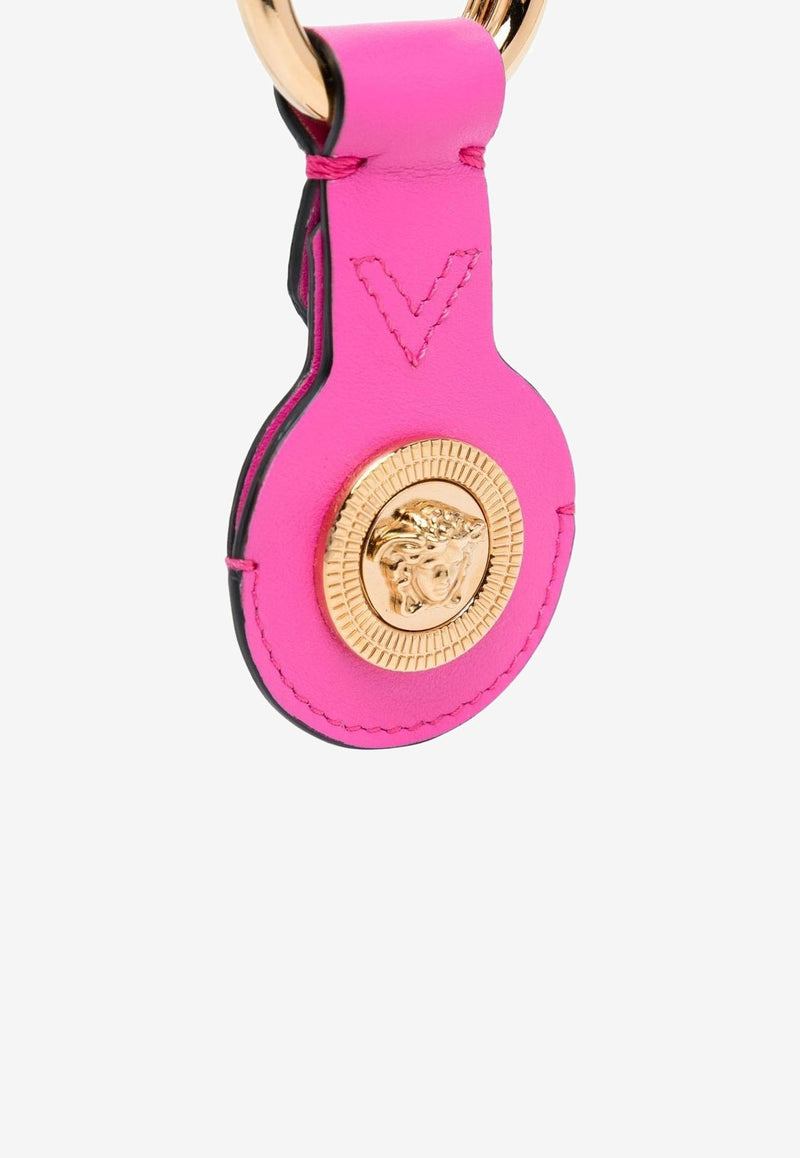 Versace Medusa Leather Key Chain Pink 1006198 1A03190 1PF0V