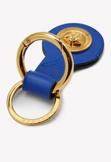 Versace Medusa Leather Keychain 1006198 1A03190 1UC3V Blue