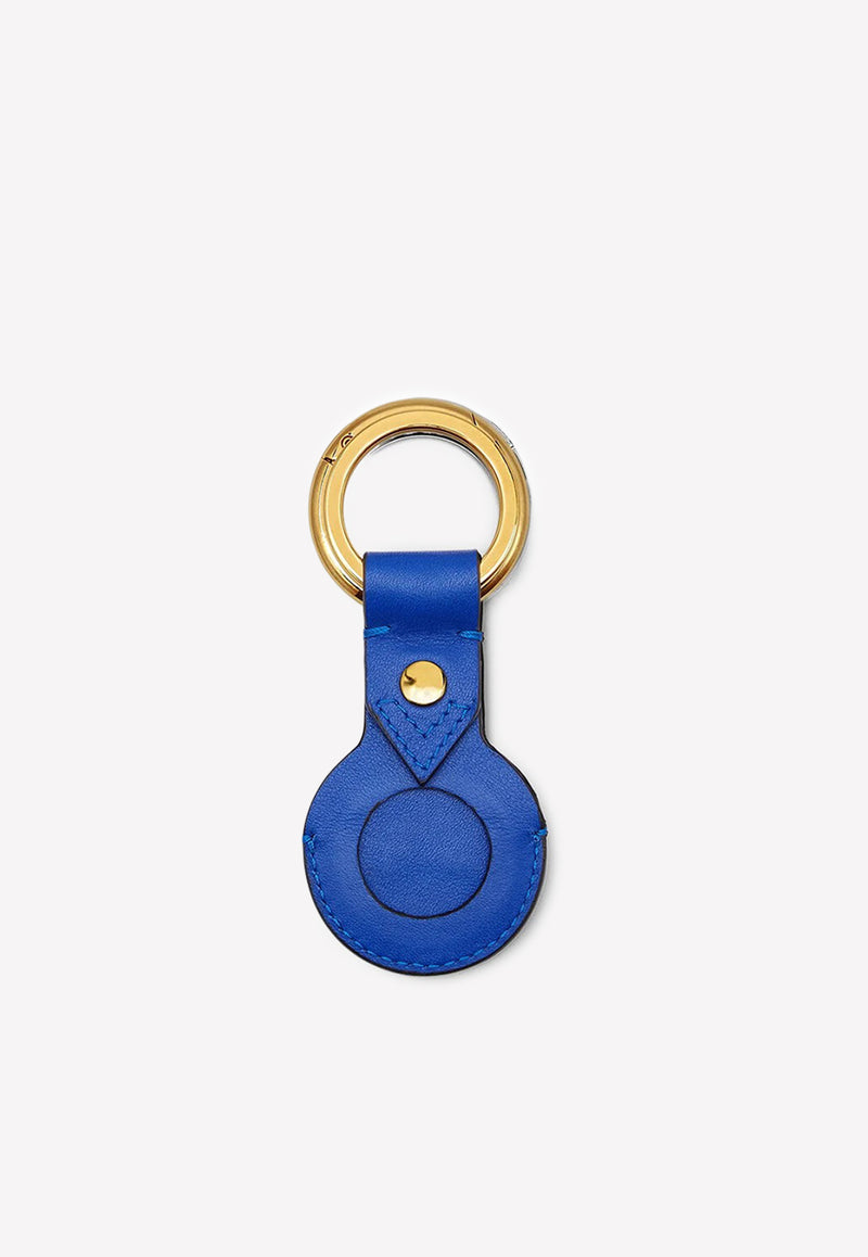 Versace Medusa Leather Keychain 1006198 1A03190 1UC3V Blue