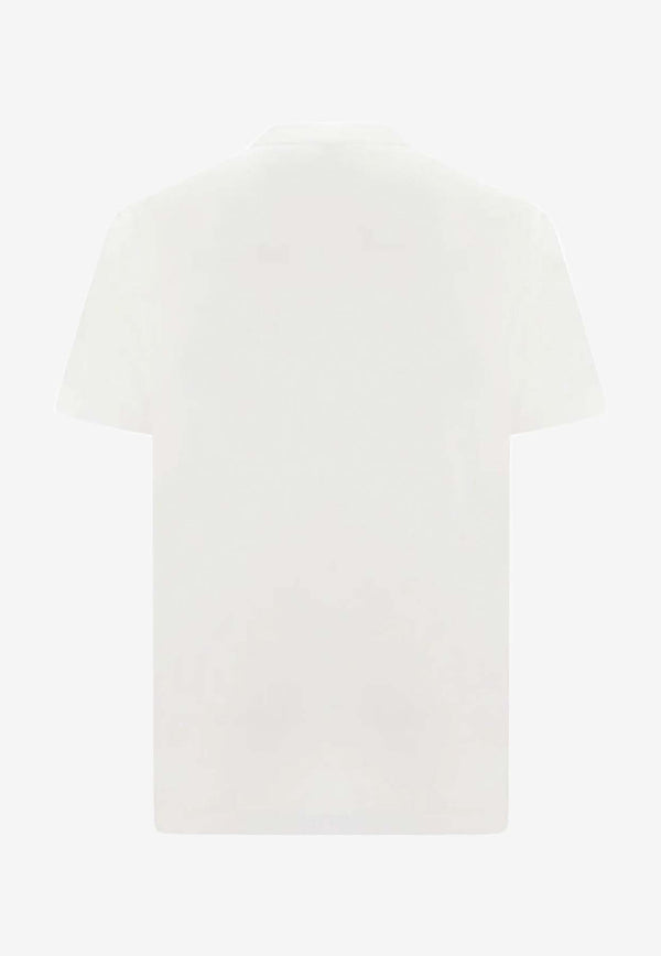 Versace Baroque Logo Print T-shirt White 1006974 1A04949 1W010