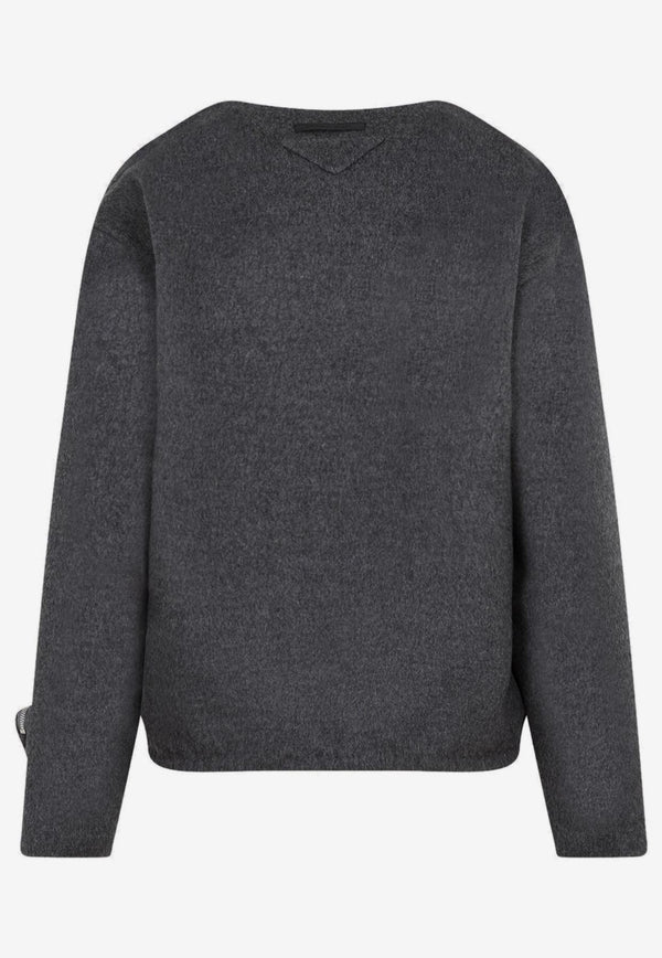 V-neck Long-Sleeved Sweater