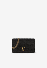 Virtus Velvet Clutch Black 1007675 1A06489 1B00V