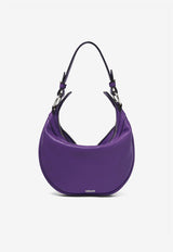 Versace Small Repeat Hobo Leather Shoulder Bag 1007680 1A05878 1LD2P Purple