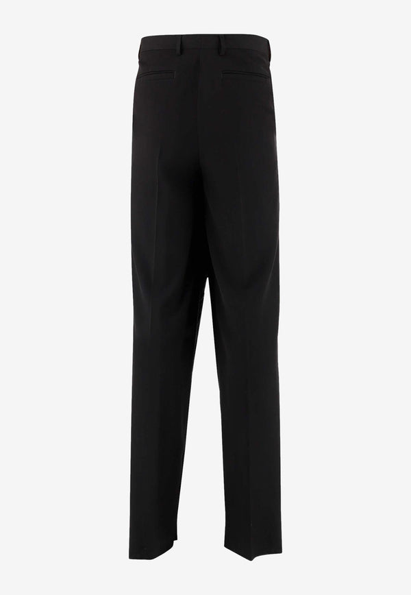 Versace Straight Tailored Pants 1008291 1A05965 1B000 Black