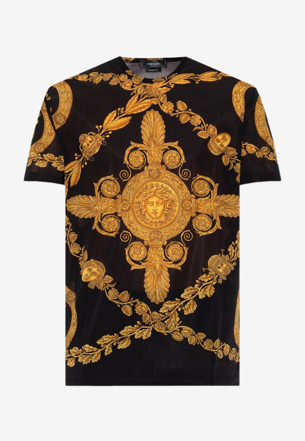Versace Medusa Print Short-Sleeved T-shirt 1009320 1A06780 5B000 Multicolor