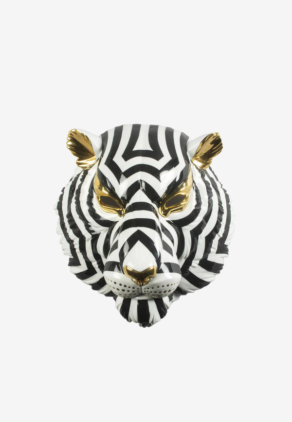 Lladró Tiger Mask Fierce Portrait Multicolor 1009404