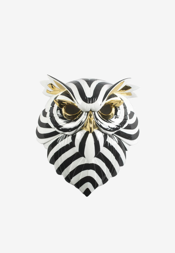 Lladró Porcelain Owl Mask Multicolor 1009406