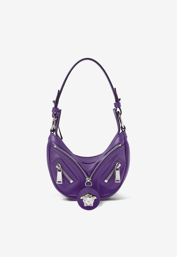 Versace Mini Repeat Hobo Shoulder Bag 1009819 1A05878 1LD2P Purple