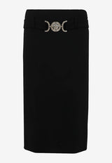 Versace Medusa'95 Knee-Length Skirt 1009853 1A02395 1B000 Black