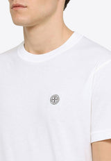 Stone Island Logo Patch Crewneck T-shirt White 101523757/M_STONE-A0001