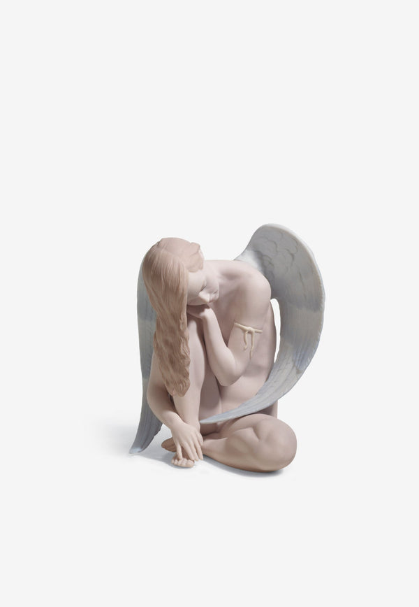 Lladró Wonderful Angel Porcelain Figurine Beige 1018236