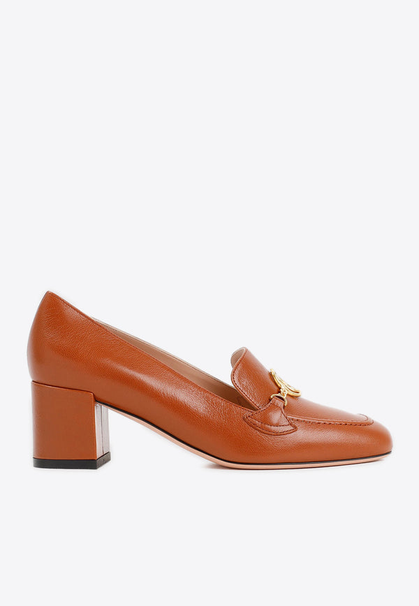 Obrien 55 Emblem Pumps in Grained Leather