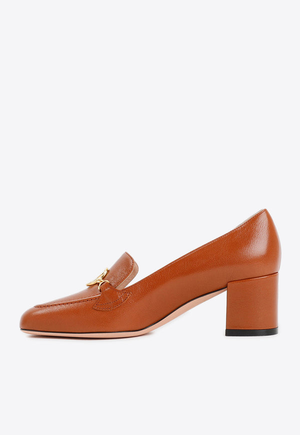 Obrien 55 Emblem Pumps in Grained Leather