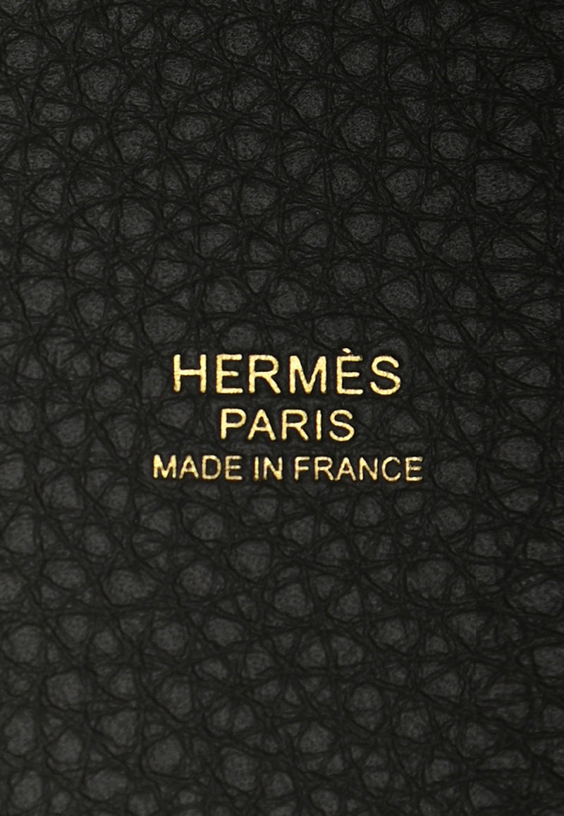 Hermès Picotin Lock 18 PM in Gris Meyer Taurillon Clemence with Gold Hardware