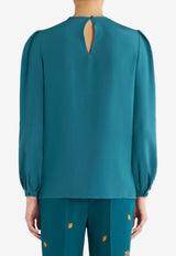 Etro Silk Blouse Green 11791-4522 0501