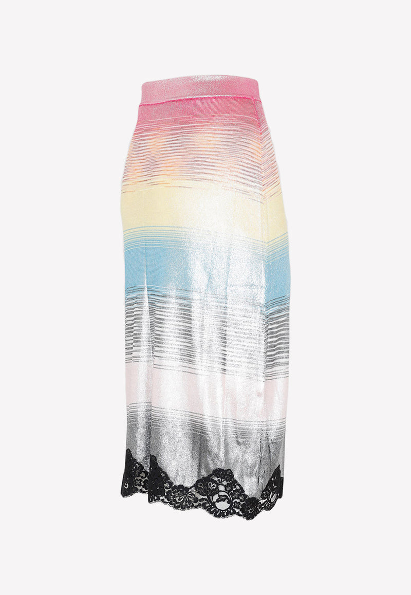 Color-Block Midi Skirt