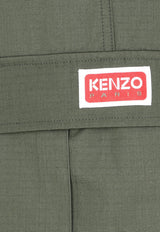 Kenzo Straigh Leg Cargo Pants  FC62PA0599DD 51 KAKI FONCE