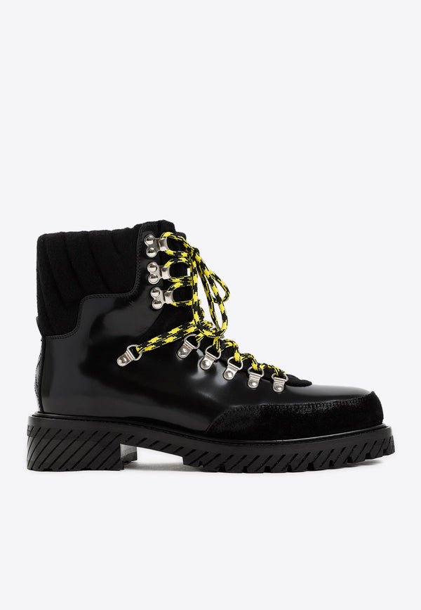 Gstaad Lace-Up Boots in Patent Leather