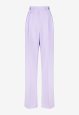 Shona Joy Irena High-Waist Tailored Pants Lavender
