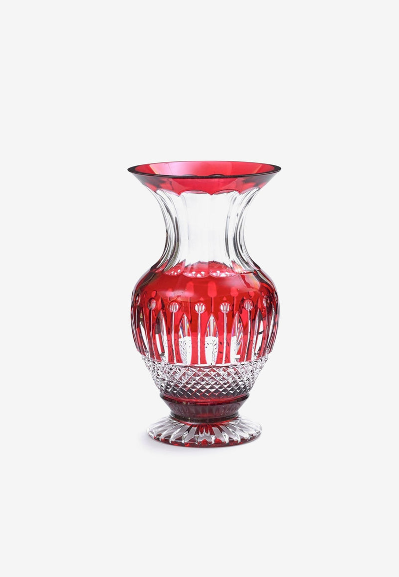 Saint Louis Tommy Crystal Vase Red 12445321