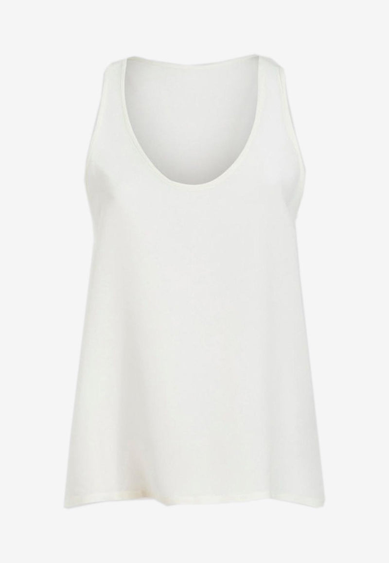 Etro Silk Sleeveless Top White 12469-8500 0990