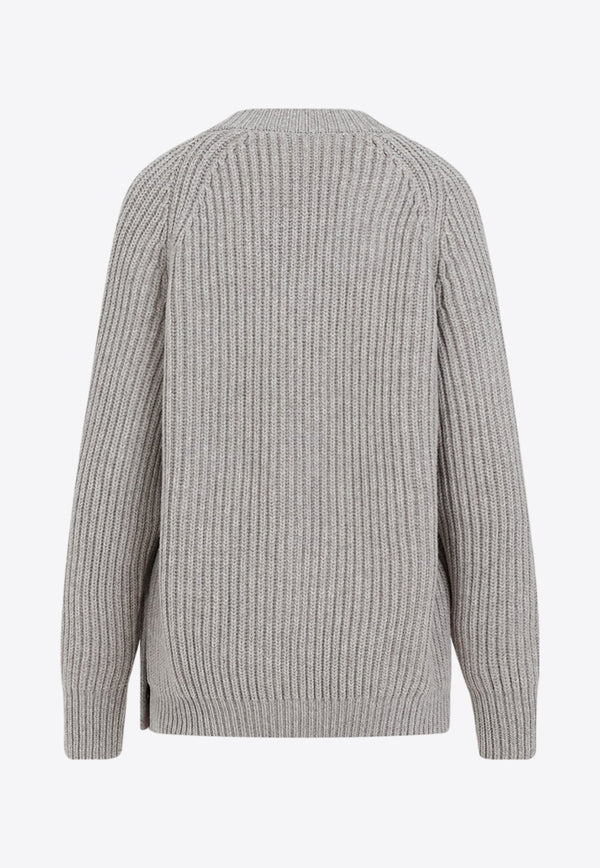 Ribbed Wool and Cashmere Sweater