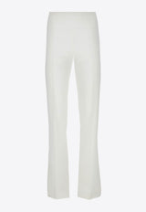 Salvatore Ferragamo Classic Wool Straight-Leg Pants Off-white 13C444 P 761714 OFFWHITE