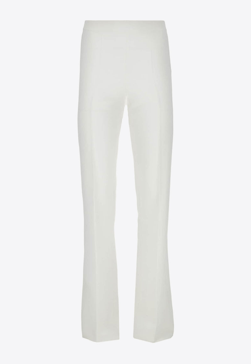 Salvatore Ferragamo Classic Wool Straight-Leg Pants Off-white 13C444 P 761714 OFFWHITE