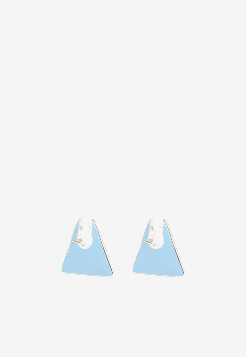 Bottega Veneta Triangle Hoop Earrings  688718.V5081 4180 WAVE