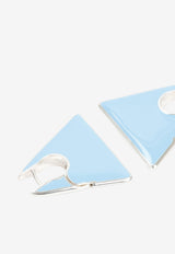 Bottega Veneta Triangle Hoop Earrings  688718.V5081 4180 WAVE