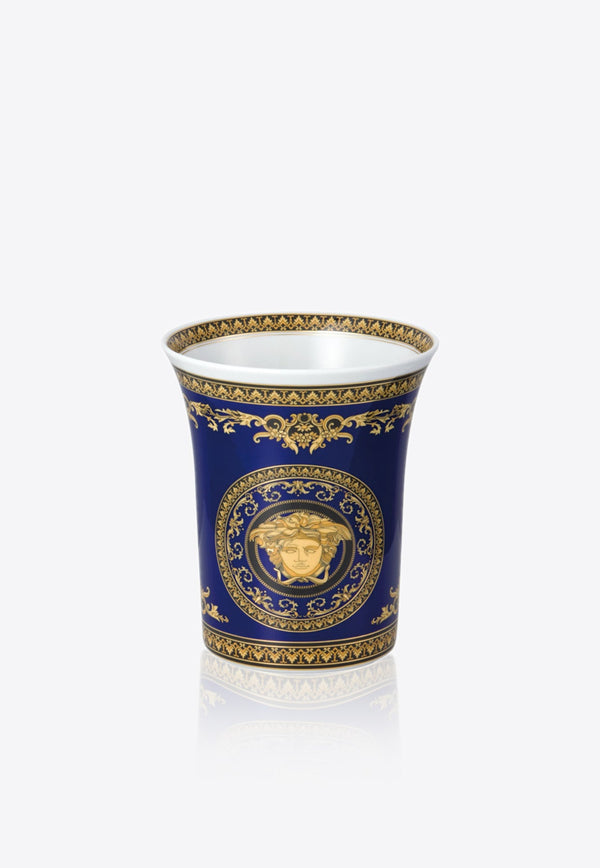Versace Home Collection Medusa Vase with Baroque Detail Blue 14091-409620-26018
