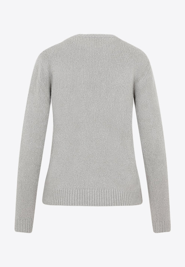 Cashmere and Wool Logo Knitted Sweater