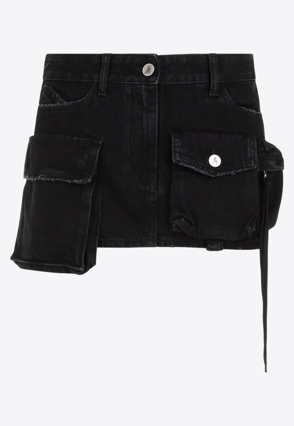 Fay Pocket-Detailed Denim Mini Skirt