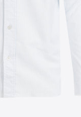 Oxford Long-Sleeved Stripe Slim Shirt
